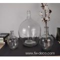 clear recycled glass bottle vases